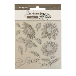 Stamperia Decorative chips - Sunflower Art