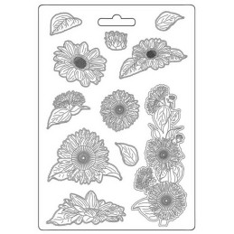 Kit de moldes Sunflower Art - Stamperia