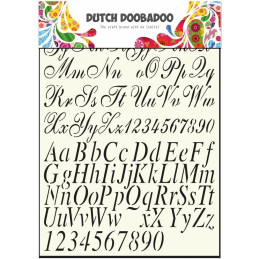 Stencil Dutch Doobadoo A4 - Alphabet 2