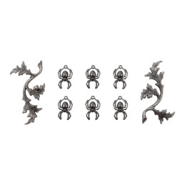 Tim Holtz Idea-Ology Halloween Metal Adornments Spiders & Branches