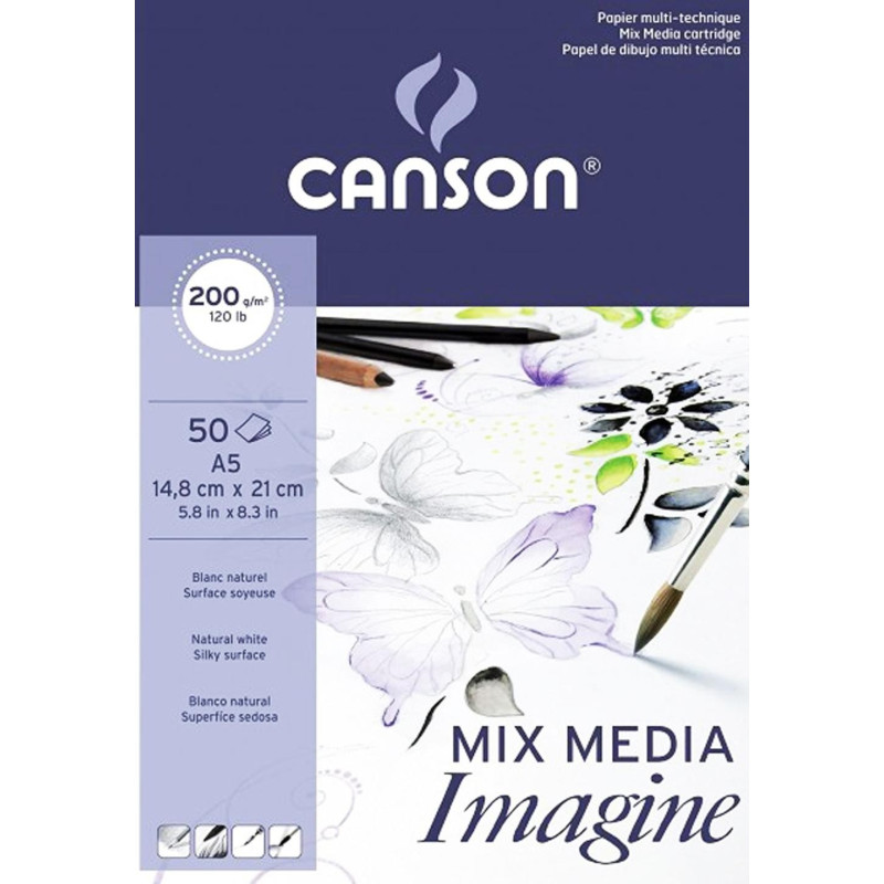 Cuaderno Mix Media Imagine A5 CANSON