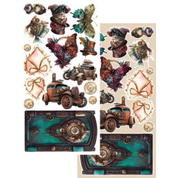 Alchemy of Art Kit de recortables 30.5 x 15 cm. - Steampunk Dream