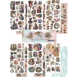 Alchemy of Art Kit de recortables 30.5 x 15 cm. - Enchanted World - Following Alice