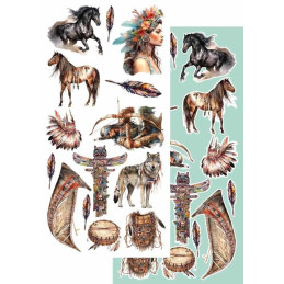 Alchemy of Art Kit de recortables 30.5 x 15 cm. - Dreamcatcher Wild West