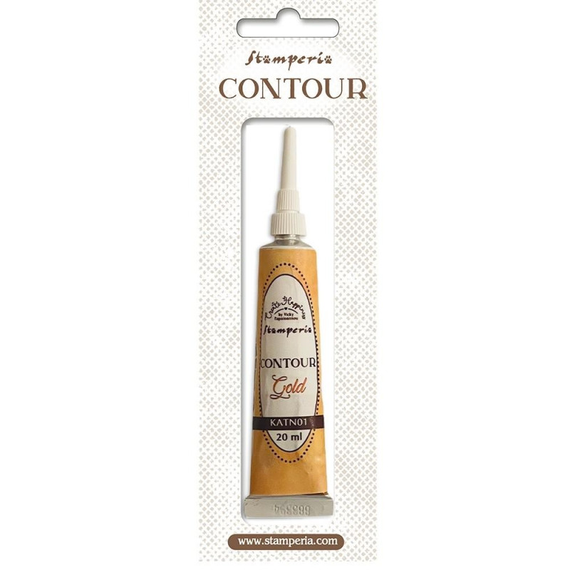 Contour liner Create Happiness Stamperia 20 ml. Gold