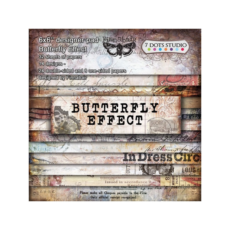 Kit de papeles 15 x 15 Butterfly Effect by Finnabair