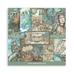 Stamperia kit de Papeles 30 x 30 Songs of the Sea