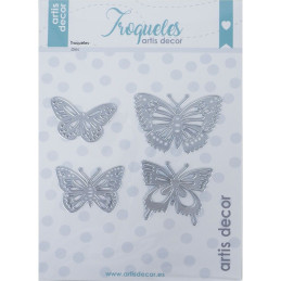 Kit de 4 troqueles Mariposas caladas Artis Decor