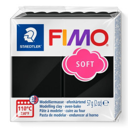 Pasta Fimo Soft Negro 56 gr.