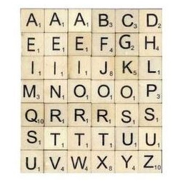 Letras de madera Scrabble Artemio
