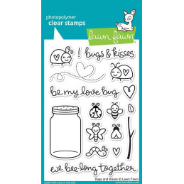 Lawn Fawn Clear Stamps - Bugs and Kisses