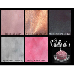 Polvos Lindy's Stamp Gang Totally 80's Shimmer Magical Set