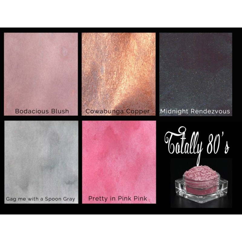 Polvos Lindy's Stamp Gang Totally 80's Shimmer Magical Set